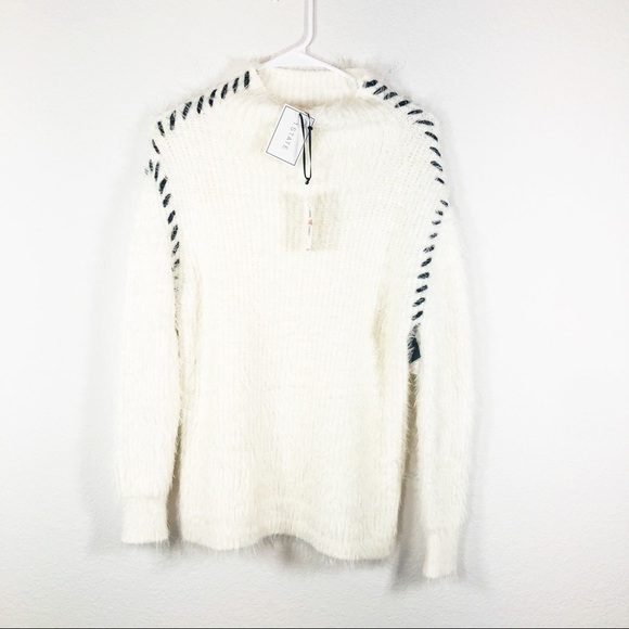 🔥SALE🔥 1. State ivory eyelash sweater fits Small. NWT gorgeous - Picture 8 of 12